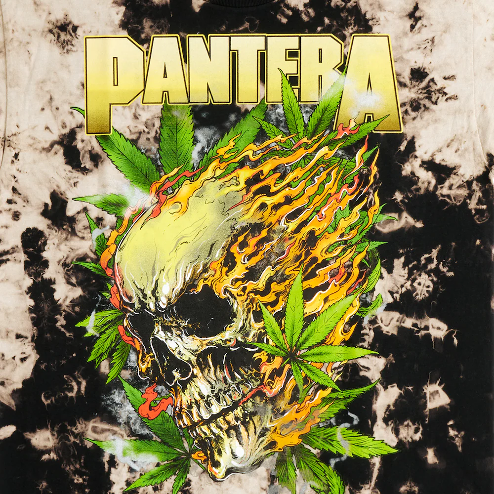 Cannabis Skull Tie Dye T-Shirt - Image 3