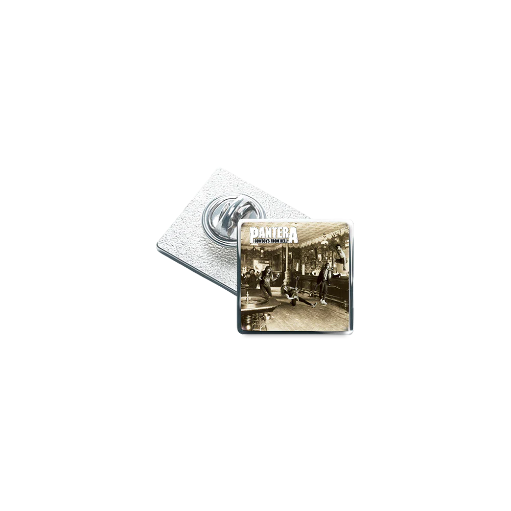 Cowboys From Hell Photo Enamel Pin
