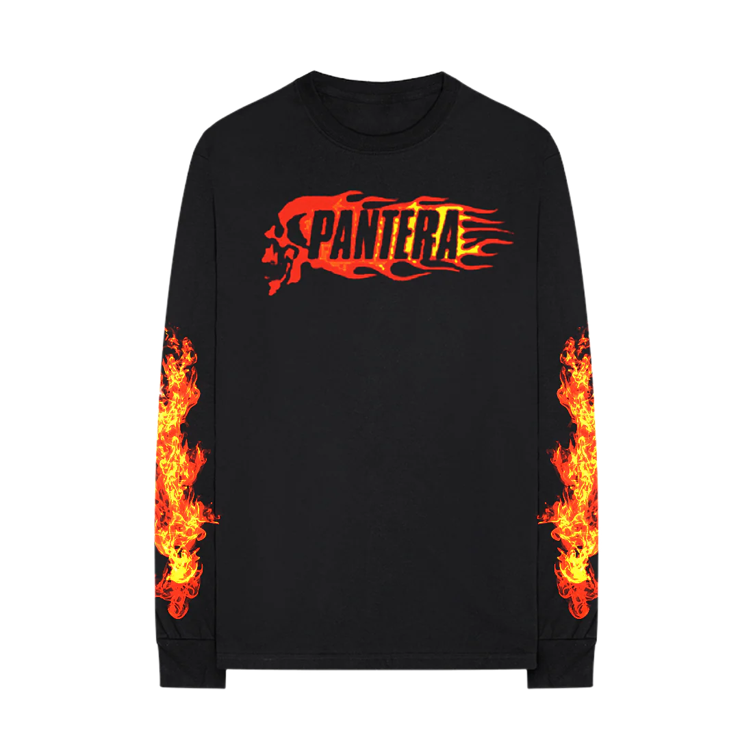 Flame Skull Long Sleeve Tee