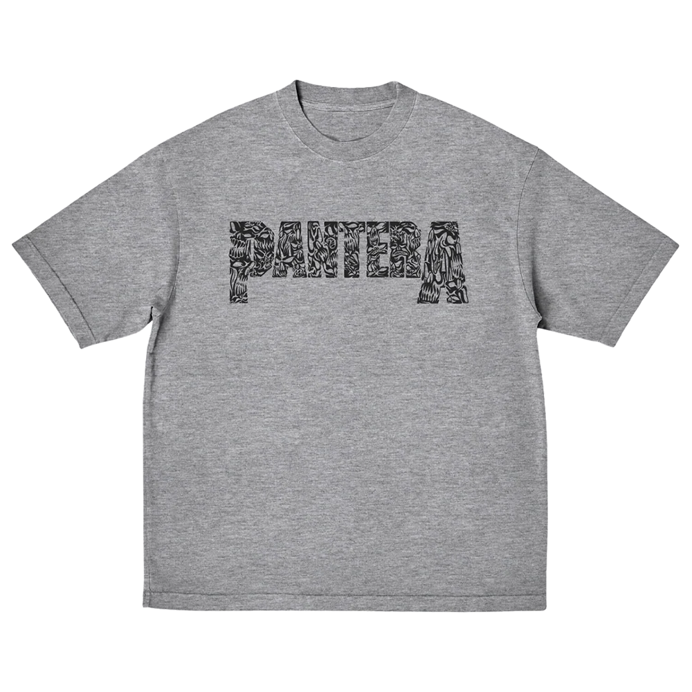 Heather Gray Angry Logo T-Shirt