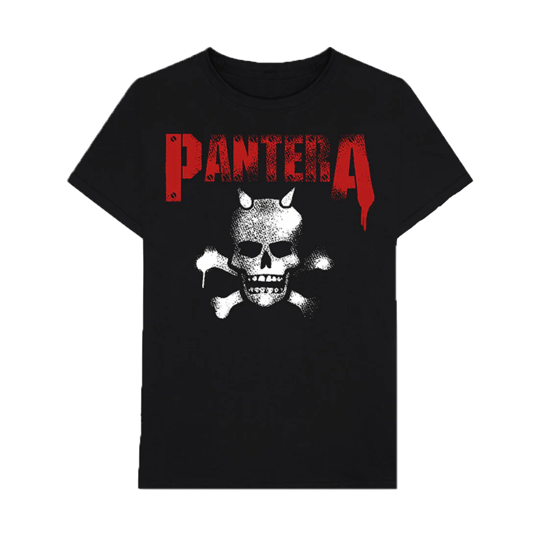 Horned Skull Stencil T-Shirt